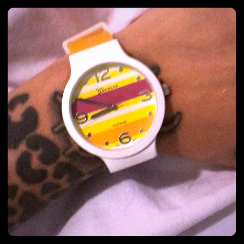 Woman’s Geneva colorful watch